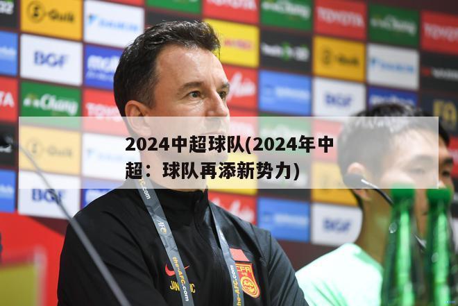 2024中超球队(2024年中超：球队再添新势力)