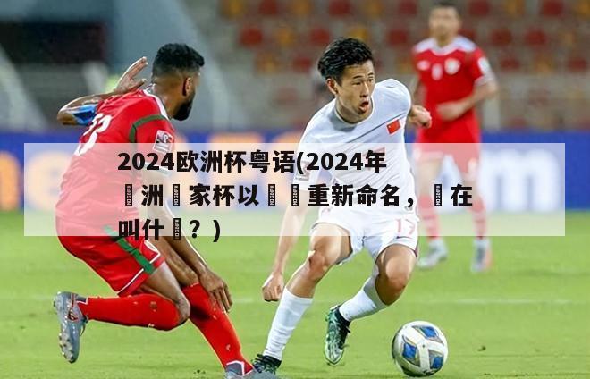 2024欧洲杯粤语(2024年歐洲國家杯以粵語重新命名，現在叫什麼？)