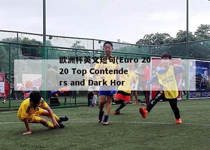 欧洲杯英文短句(Euro 2020 Top Contenders and Dark Horses)